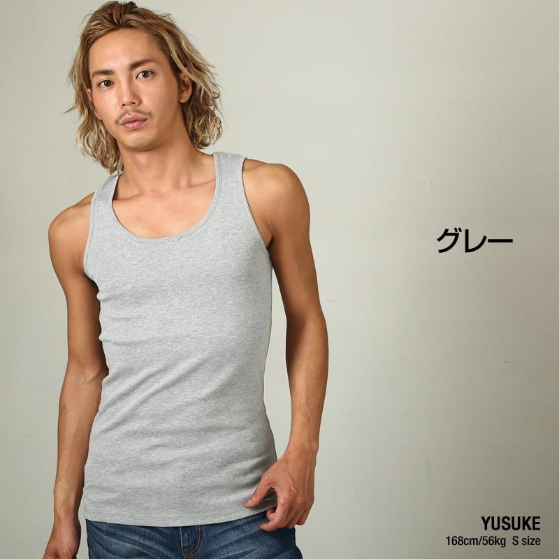 タンクトップ メンズ カットソー 無地 インナー ノースリーブ フライス トップス スポーツ | improves | 08