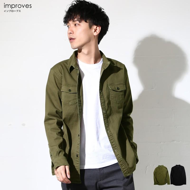improves（インプローブス） ミリタリーシャツ メンズ シャツ 長袖