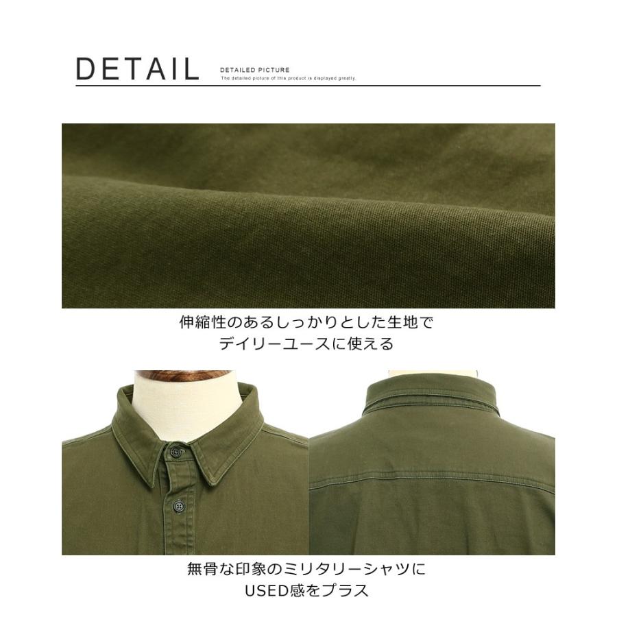 improves（インプローブス） ミリタリーシャツ メンズ シャツ 長袖