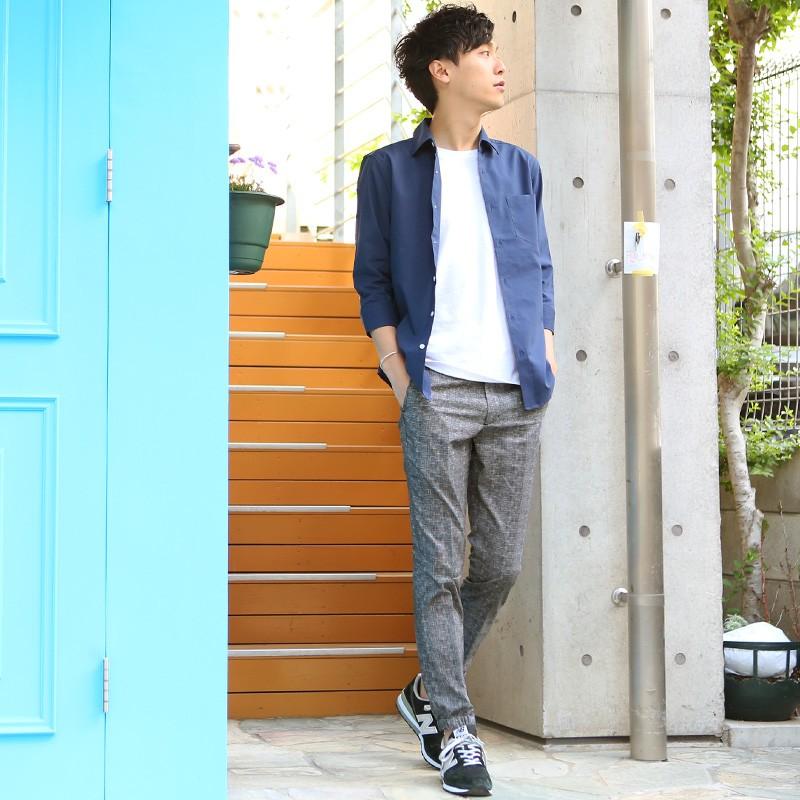 ストレッチ クール ドット ジョガー スラックス テーパードパンツ メンズ ボトムス スリム  ビジカジ | improves | 08