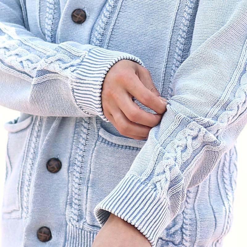 カーディガン ニットカーディガン メンズ  ショール ニット 長袖 無地 トップス | improves | 07