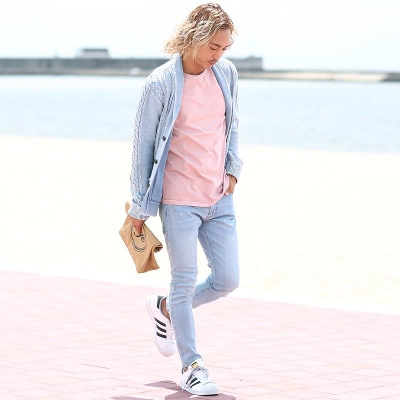 カーディガン ニットカーディガン メンズ  ショール ニット 長袖 無地 トップス | improves | 08