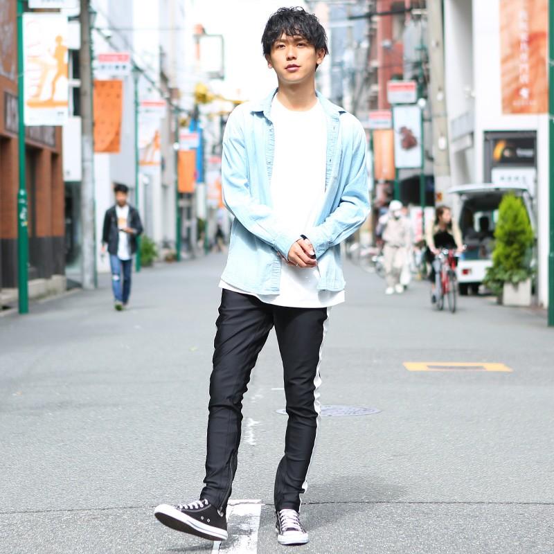 ジョガーパンツ パンツ メンズ ボトムス サイドライン スウェット 太ライン ジャージ スリム ストレッチ イージーパンツ | improves | 10