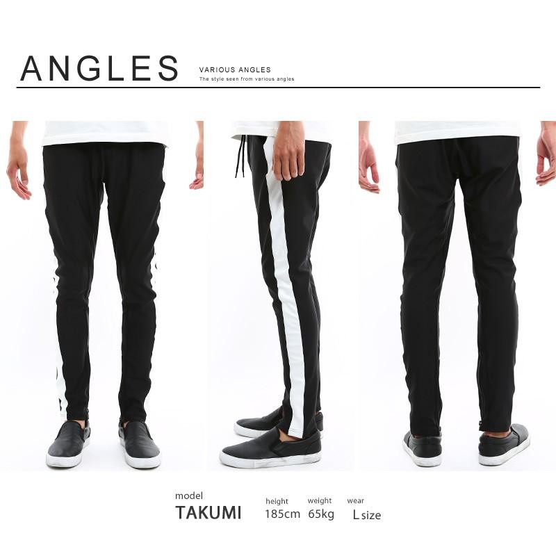 ジョガーパンツ パンツ メンズ ボトムス サイドライン スウェット 太ライン ジャージ スリム ストレッチ イージーパンツ | improves | 14