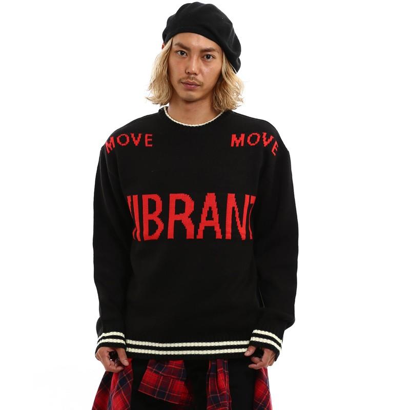 improves（インプローブス） ニット メンズ セーター ロゴ 文字 クルー