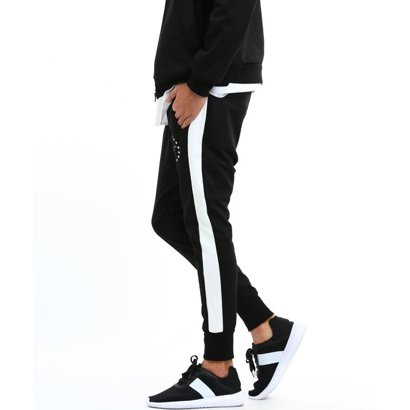 ダンボールジャージサルエルパンツ メンズ ジャージ ライン ジョガーパンツ スウェット スエット スポーティー セットアップ可能 | improves | 07