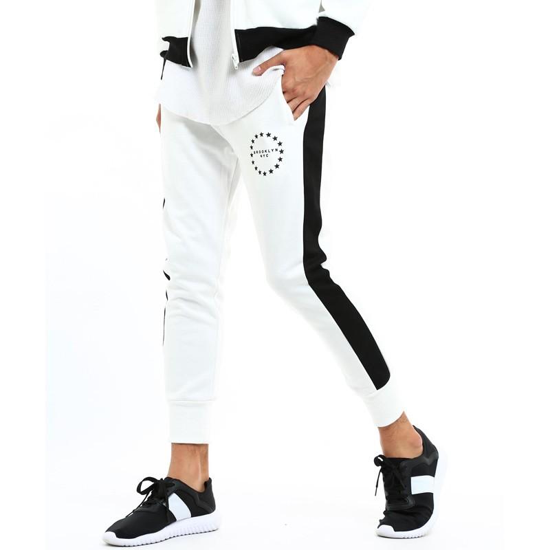 ダンボールジャージサルエルパンツ メンズ ジャージ ライン ジョガーパンツ スウェット スエット スポーティー セットアップ可能 | improves | 04