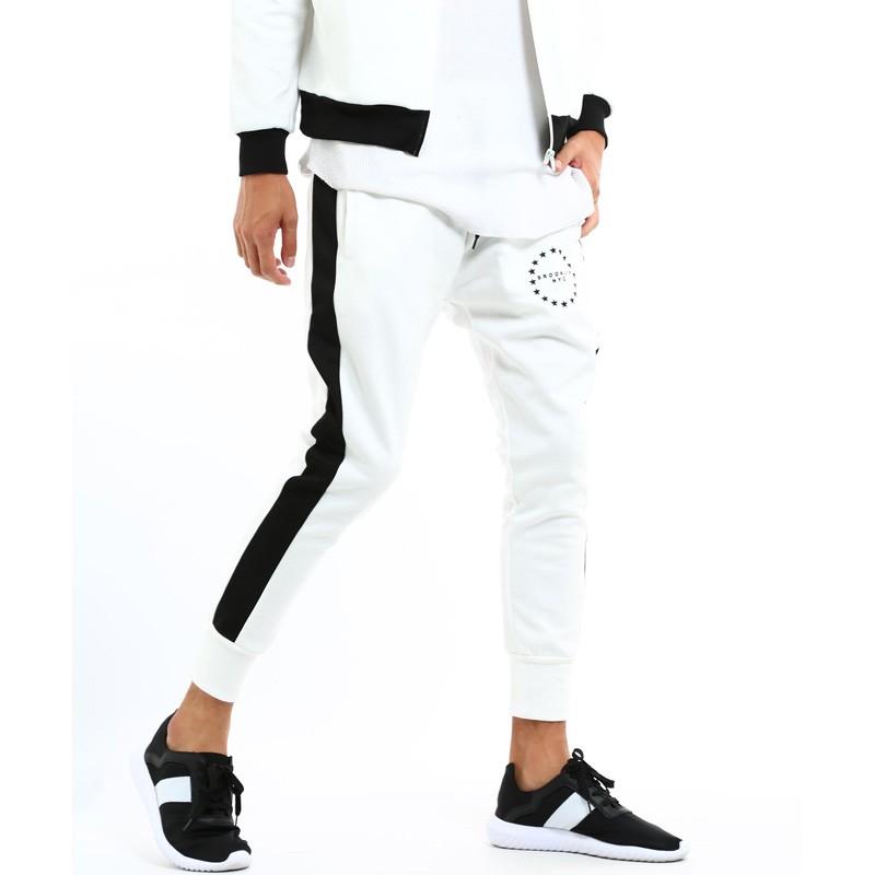 ダンボールジャージサルエルパンツ メンズ ジャージ ライン ジョガーパンツ スウェット スエット スポーティー セットアップ可能 | improves | 05