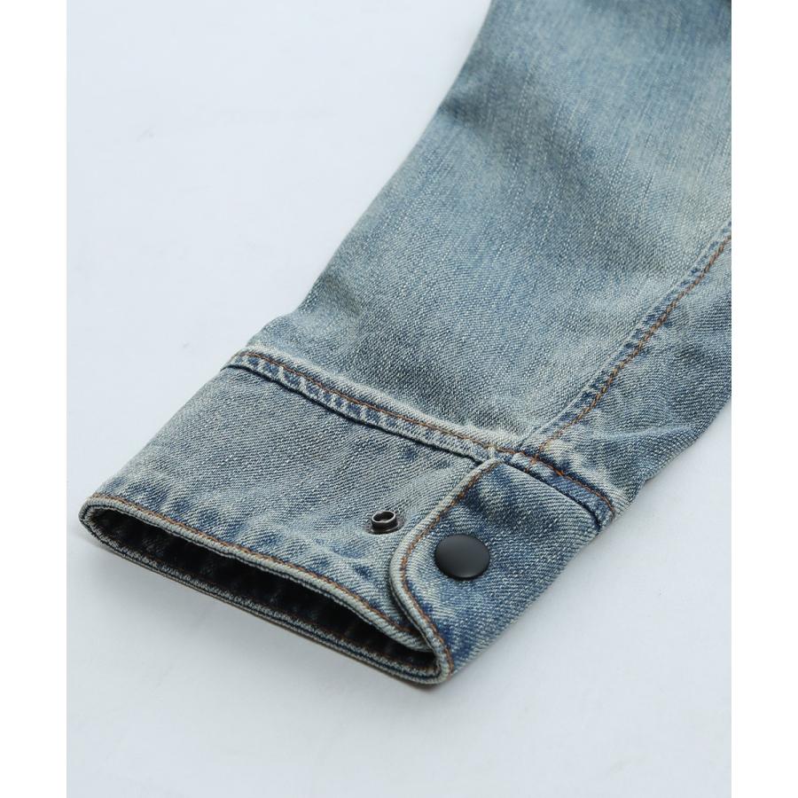 デニム コーチジャケット メンズ ジージャン デニムジャケット  denim ヴィンテージ加工 メンズファッション | improves | 15