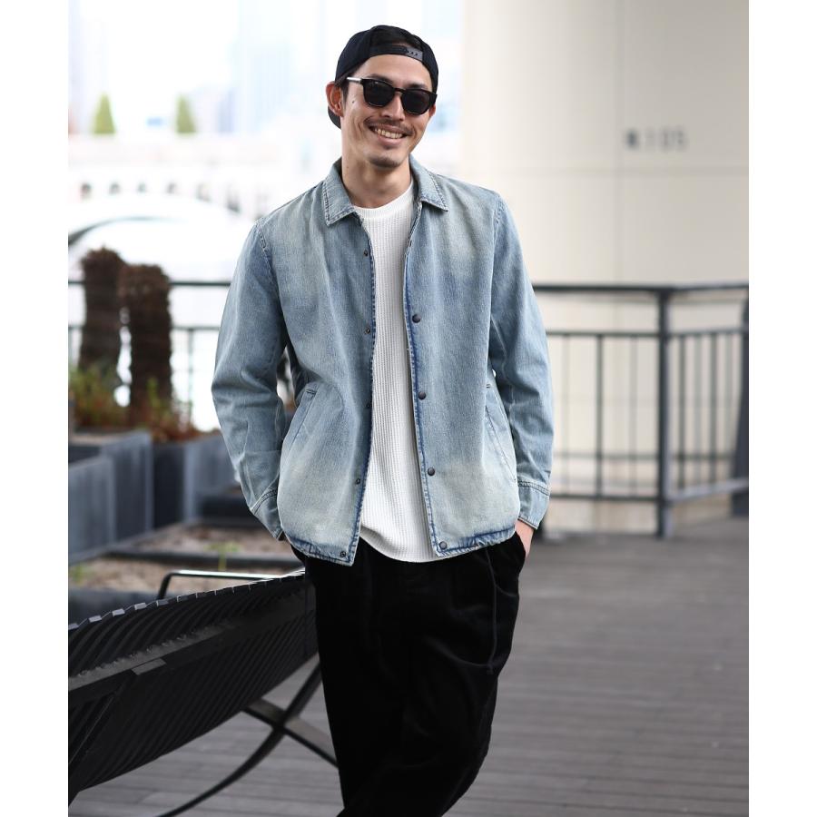 デニム コーチジャケット メンズ ジージャン デニムジャケット  denim ヴィンテージ加工 メンズファッション | improves | 04