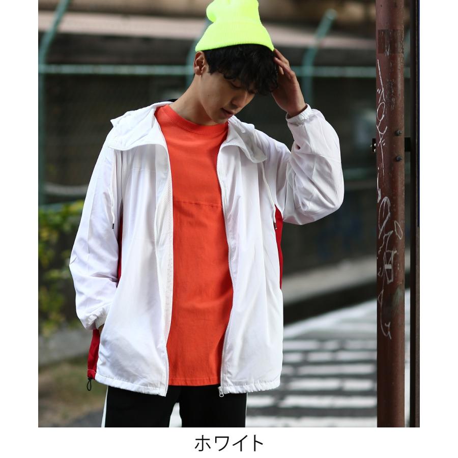 パーカー メンズ トラックジャケット フードジャケット ジップパーカー ウィンドブレーカー セットアップ可能 | improves | 01