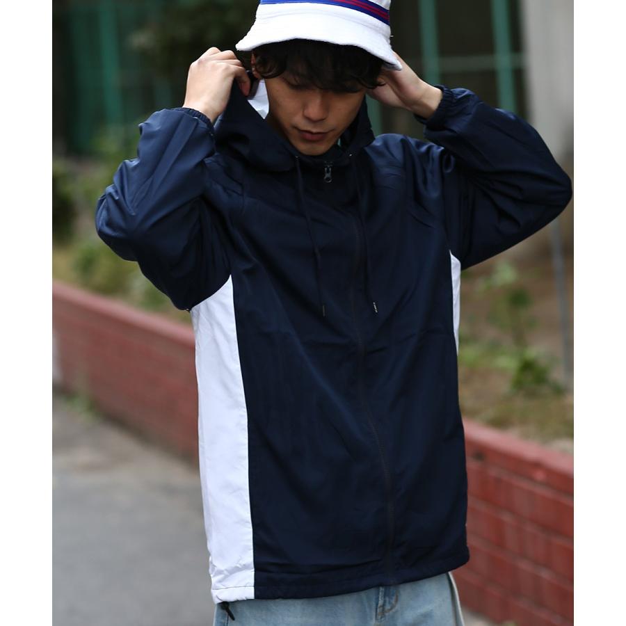 パーカー メンズ トラックジャケット フードジャケット ジップパーカー ウィンドブレーカー セットアップ可能 | improves | 11