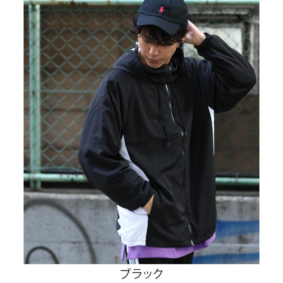 パーカー メンズ トラックジャケット フードジャケット ジップパーカー ウィンドブレーカー セットアップ可能 | improves | 05
