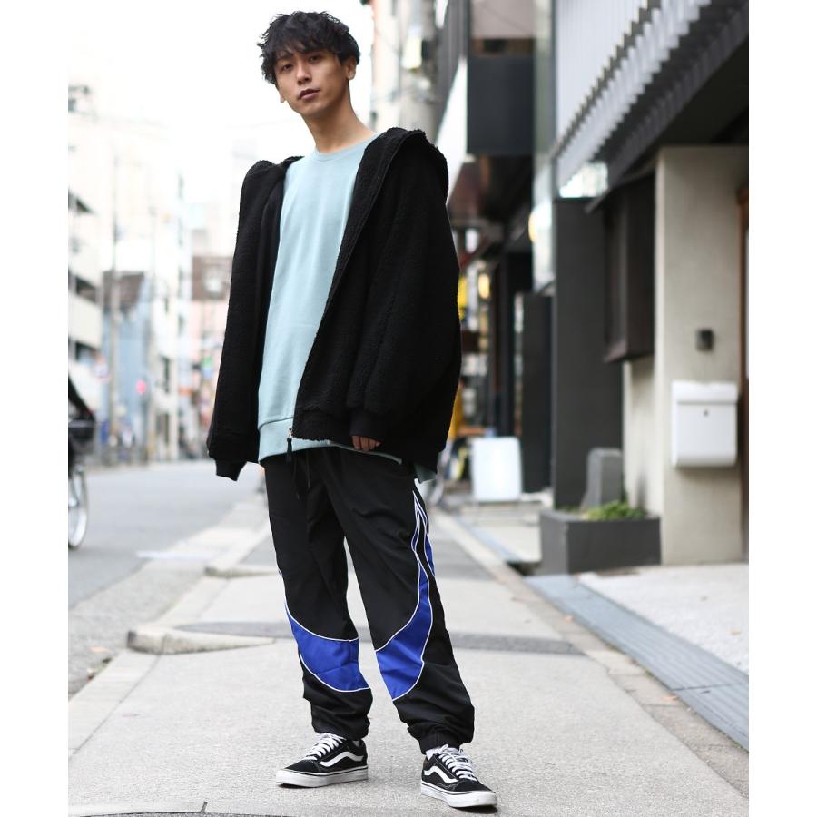 シャカシャカパンツ メンズ 裾ジップ サイドジップ ジヤージパンツ トラックパンツ ウエストゴム セットアップ可能 ゆったり 大きいサイズ improves｜improves｜10