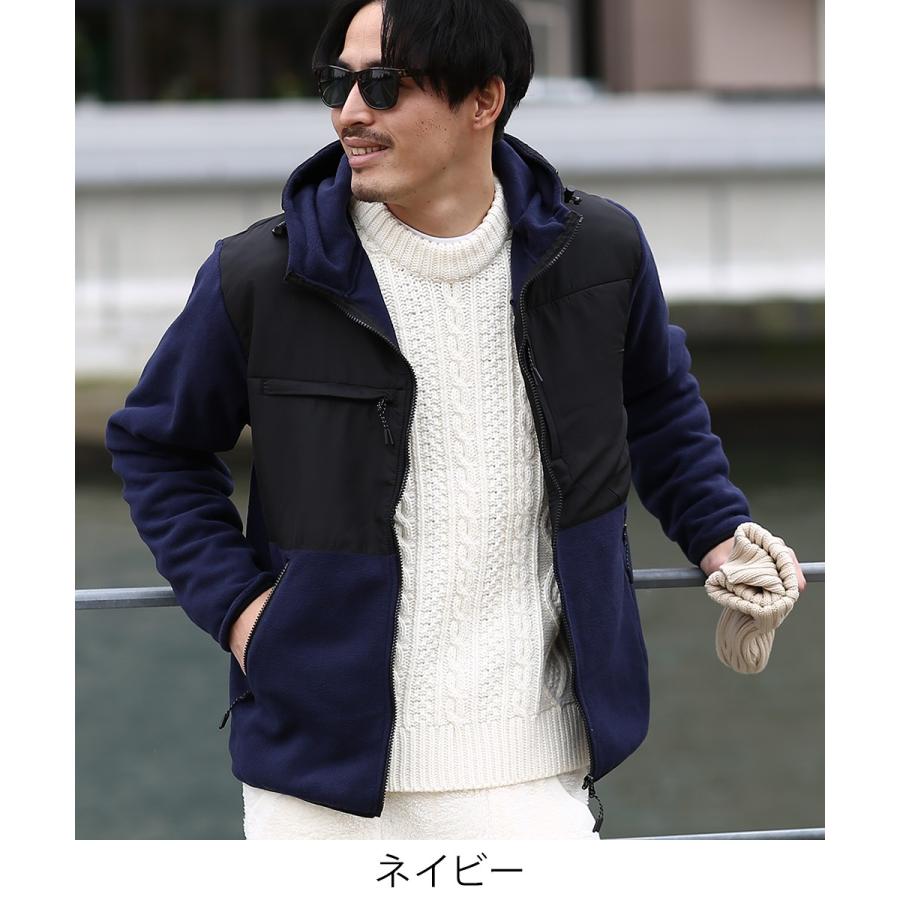 フリース メンズ ＺＩＰパーカー ジップパーカー パーカ スエット スウェット ルームウェア セットアップ可能 | improves | 05