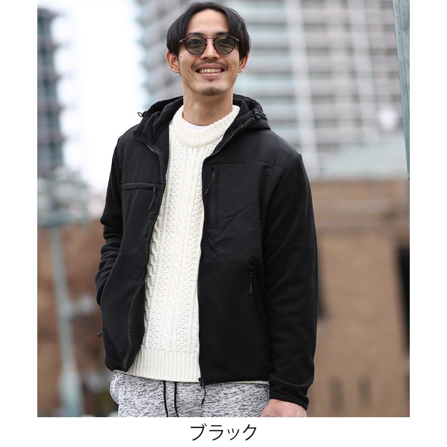 フリース メンズ ＺＩＰパーカー ジップパーカー パーカ スエット スウェット ルームウェア セットアップ可能 | improves | 09
