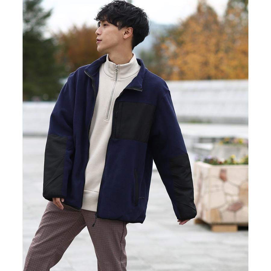 フリース メンズ トラックジャケット ジャケット スエット スウェット ルームウェア セットアップ可能 メンズファッション | improves | 05