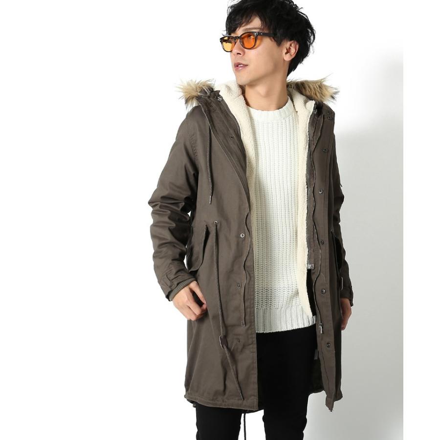 improves（インプローブス） モッズコート 裏ボア メンズ ファー付き