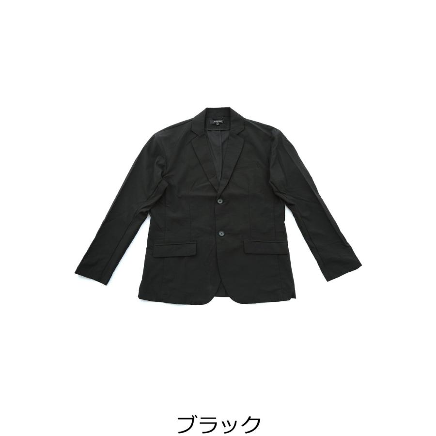 テーラードジャケット メンズ アウター パッカブル 撥水 シワ防止 ストレッチ 2つボタン 2B シングル 薄手 青 黒 メンズファッション | improves | 05