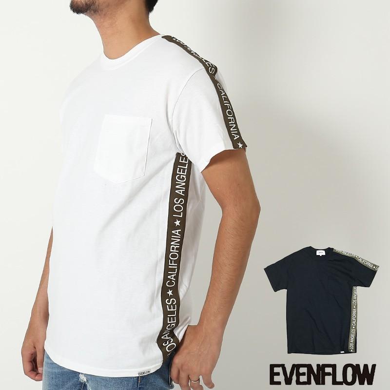 イーブンフロウ Evenflow Tシャツ メンズ 半袖 サイド ライン ロゴ プリント 半袖tシャツ La California Evf51 Improves インプローブス 通販 Yahoo ショッピング