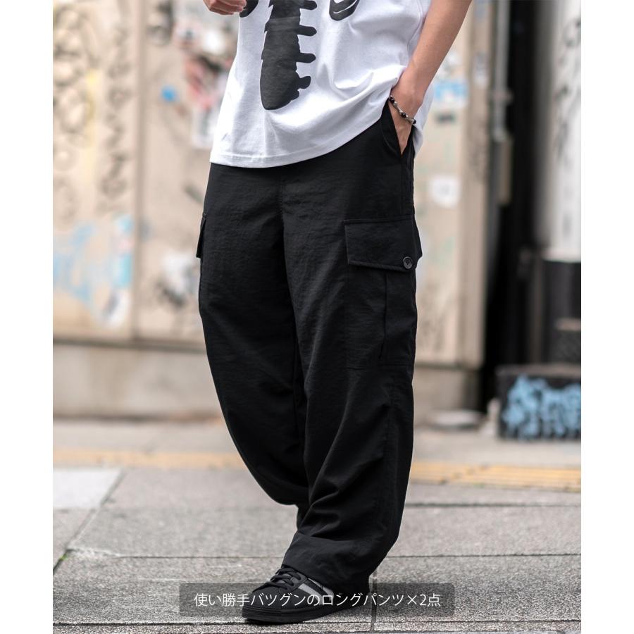 福袋 2点セット メンズ レディース Tシャツ ロンT ロングパンツ 上下セット セットアップ ユニセックス 韓国ファッション ストリート ビッグシルエット | improves | 04