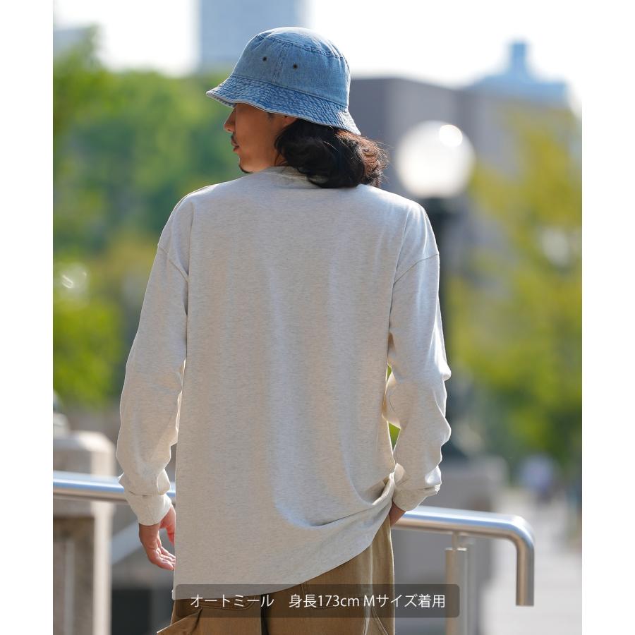 長袖Tシャツ メンズ GERRY ジェリー 別注プリント カットソー バン プリント ロンT アウトドア ストリート アメカジ 古着MIX ホワイト ブラック オートミール | GERRY | 07