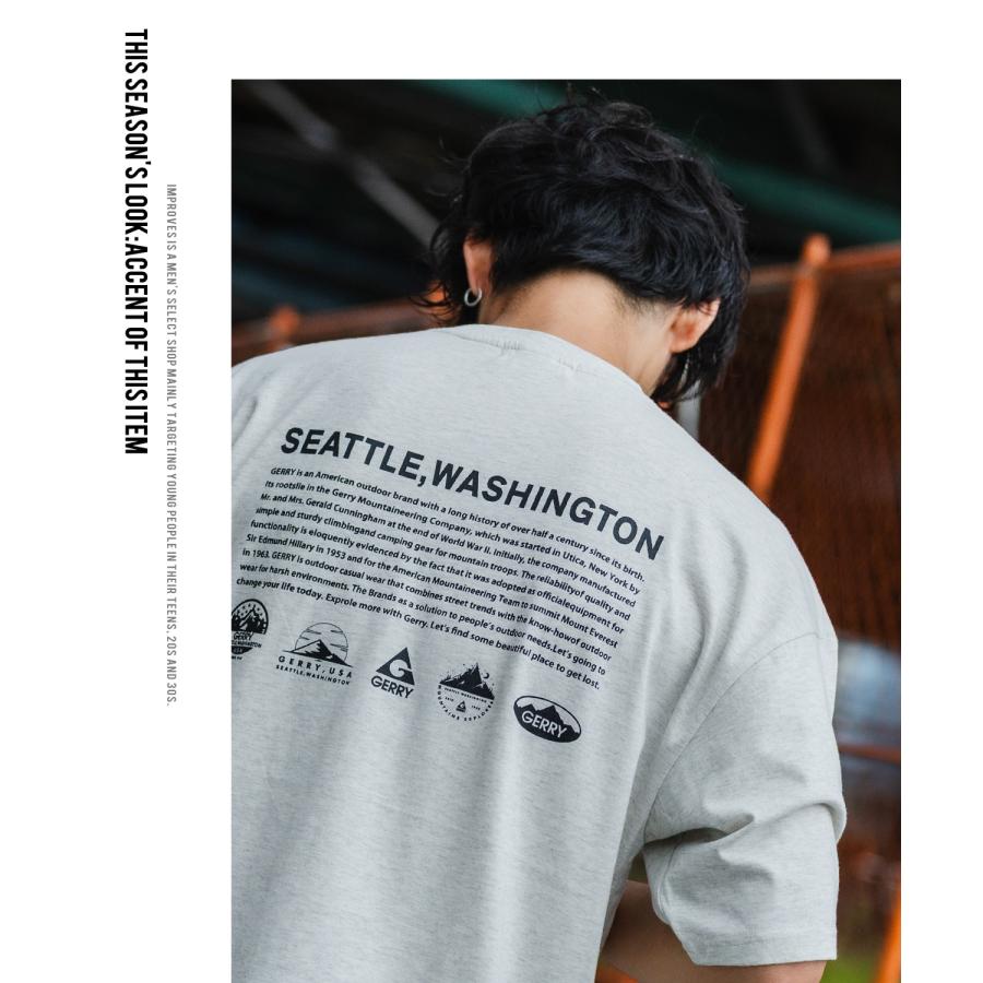半袖Tシャツ メンズ GERRY ジェリー 別注 アイコニック ロゴ ボックスロゴ 刺しゅう 半袖T Tシャツ カットソー アウトドア ストリート アメカジ スポーツライク | GERRY | 17