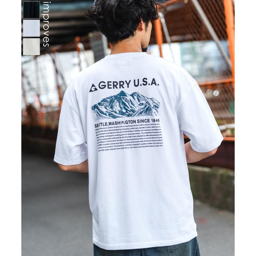 カットソー メンズ GERRY ジェリー 別注 マウントロゴ MT モチーフ 半袖T Tシャツ トップス スポーツライク アウトドア ストリート アメカジ | GERRY