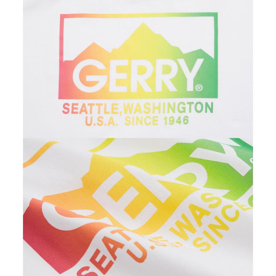 Tシャツ メンズ GERRY ジェリー 別注 マウントロゴ グラデーション ワンポイント 半袖T カットソー スポーツライク アウトドア アメカジ バックプリン | GERRY | 13