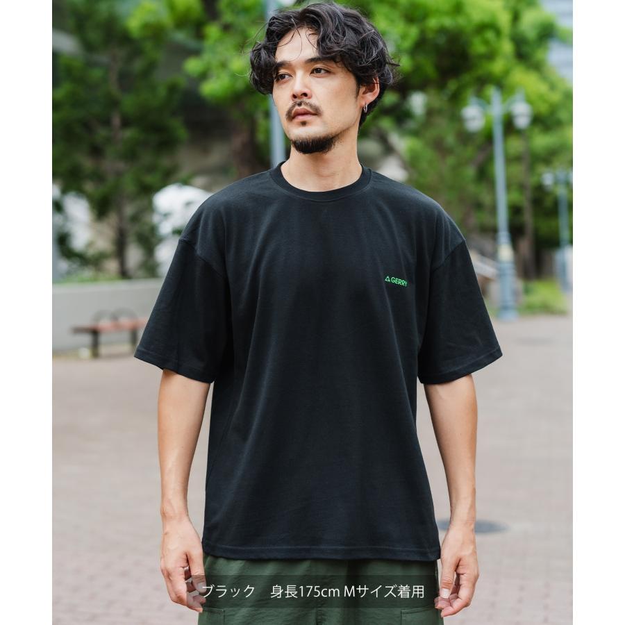 Tシャツ メンズ GERRY ジェリー 別注 マウントロゴ グラデーション ワンポイント 半袖T カットソー スポーツライク アウトドア アメカジ バックプリン | GERRY | 04