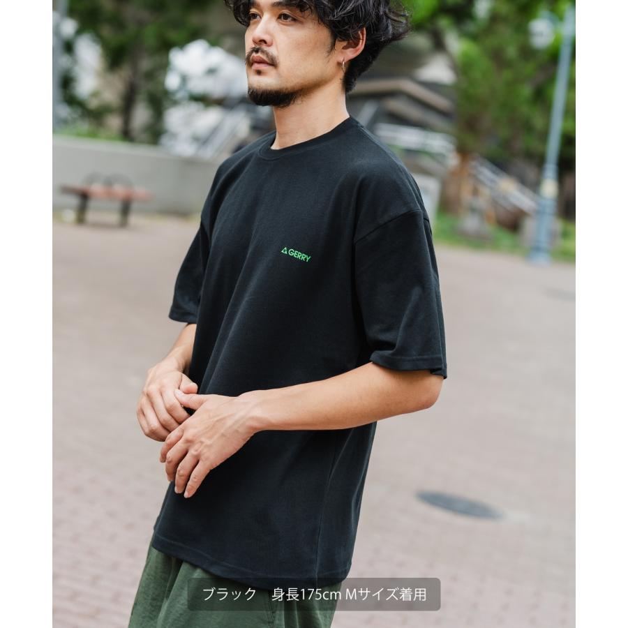 Tシャツ メンズ GERRY ジェリー 別注 マウントロゴ グラデーション ワンポイント 半袖T カットソー スポーツライク アウトドア アメカジ バックプリン | GERRY | 05