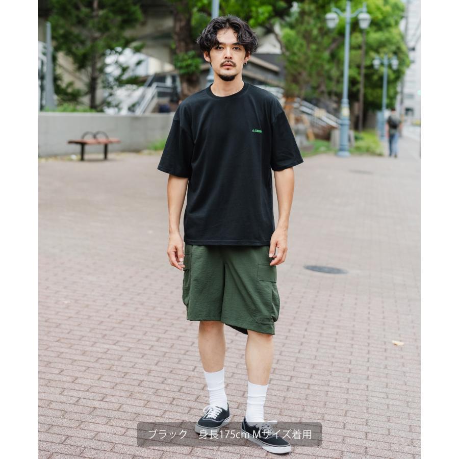 Tシャツ メンズ GERRY ジェリー 別注 マウントロゴ グラデーション ワンポイント 半袖T カットソー スポーツライク アウトドア アメカジ バックプリン | GERRY | 07