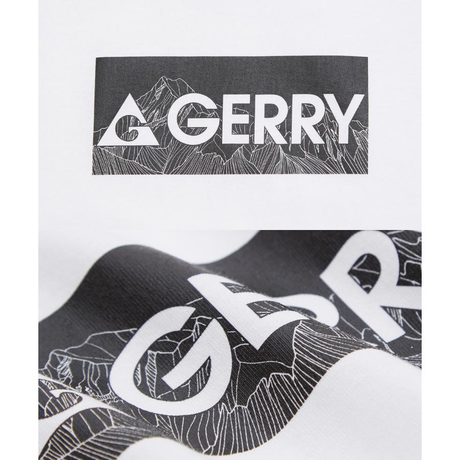 長袖Tシャツ メンズ GERRY ジェリー 別注プリント カットソー ボックスロゴ プリント ロンT アウトドア ストリート アメカジ 古着MIX ホワイト ブラック | GERRY | 23