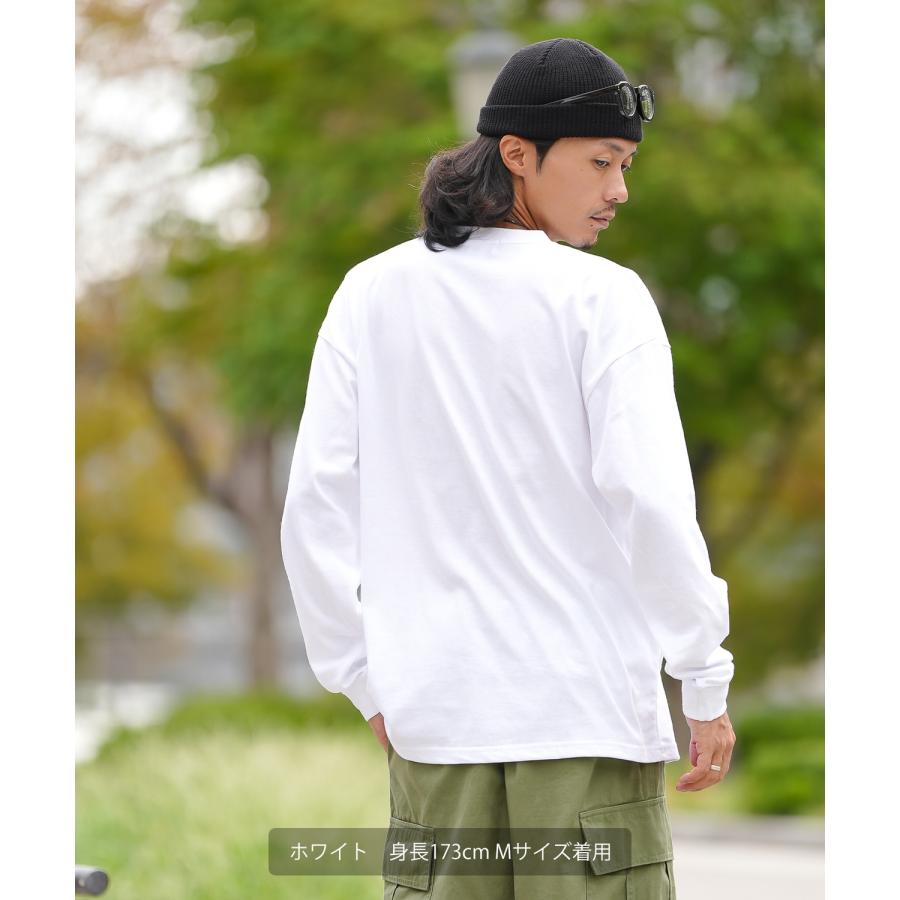 長袖Tシャツ メンズ GERRY ジェリー 別注プリント カットソー ボックスロゴ プリント ロンT アウトドア ストリート アメカジ 古着MIX ホワイト ブラック | GERRY | 10