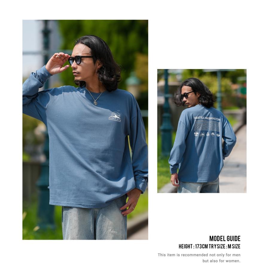 長袖Tシャツ メンズ GERRY ジェリー 別注プリント カットソー アイコニック ロゴ プリント ロンT アウトドア ストリート アメカジ 古着MIX ホワイト ブラック | GERRY | 19