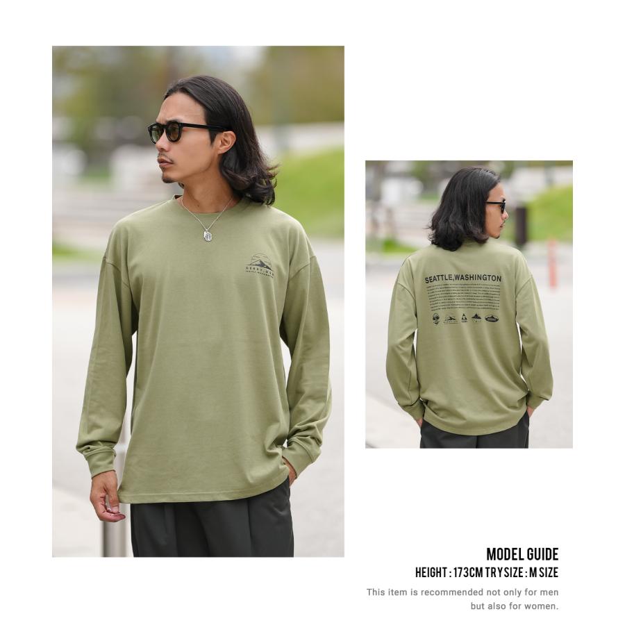 長袖Tシャツ メンズ GERRY ジェリー 別注プリント カットソー アイコニック ロゴ プリント ロンT アウトドア ストリート アメカジ 古着MIX ホワイト ブラック | GERRY | 13