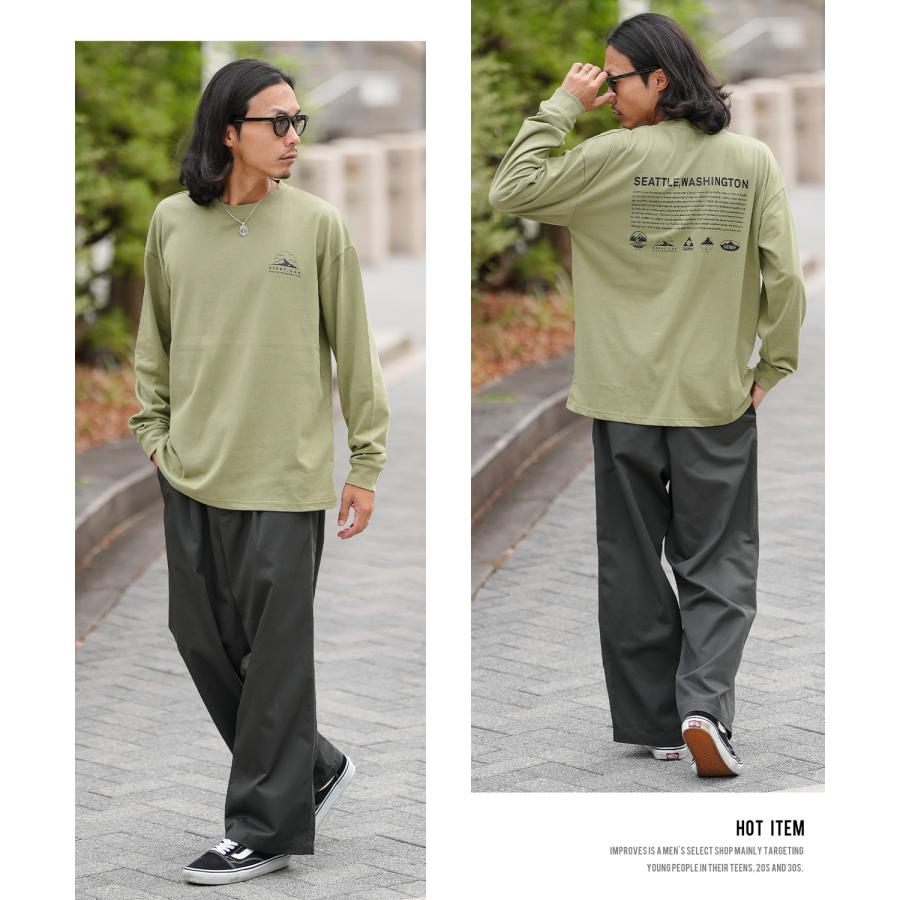 長袖Tシャツ メンズ GERRY ジェリー 別注プリント カットソー アイコニック ロゴ プリント ロンT アウトドア ストリート アメカジ 古着MIX ホワイト ブラック | GERRY | 14