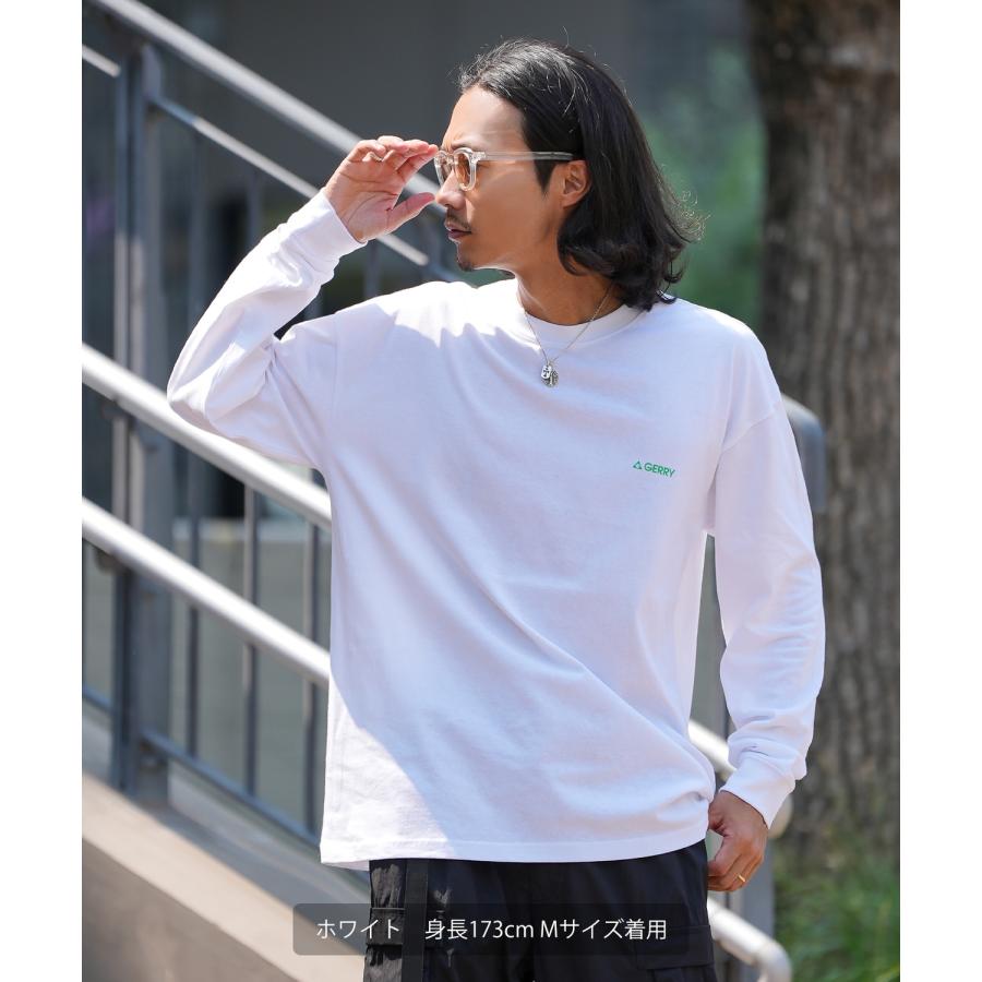 長袖Tシャツ メンズ GERRY ジェリー 別注プリント カットソー グラデーションロゴ プリント ロンT アウトドア ストリート アメカジ 古着MIX ホワイト ブラック | GERRY | 18