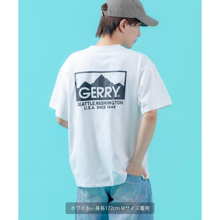 半袖Tシャツ メンズ GERRY ジェリー マウントロゴ プリント カットソー アウトドア ストリート アメカジ 古着MIX ブラック ホワイト | GERRY | 10