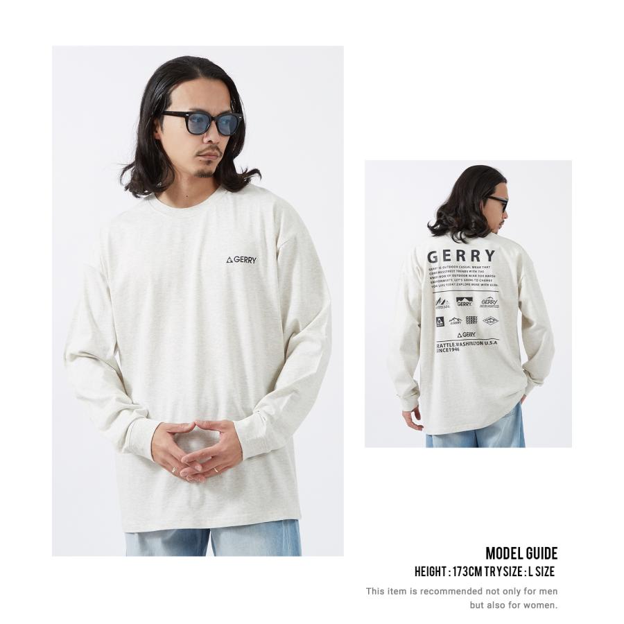 長袖Tシャツ メンズ GERRY ジェリー 別注プリント カットソー マルチロゴ プリント ロンT アウトドア ストリート アメカジ 古着MIX | GERRY | 17
