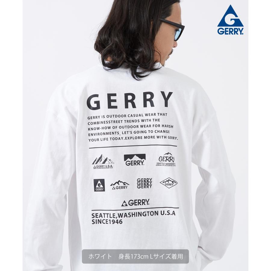 長袖Tシャツ メンズ GERRY ジェリー 別注プリント カットソー マルチロゴ プリント ロンT アウトドア ストリート アメカジ 古着MIX | GERRY | 18