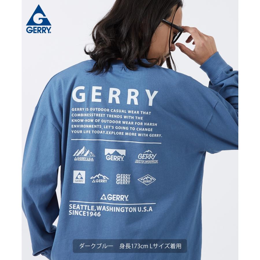 長袖Tシャツ メンズ GERRY ジェリー 別注プリント カットソー マルチロゴ プリント ロンT アウトドア ストリート アメカジ 古着MIX | GERRY | 09