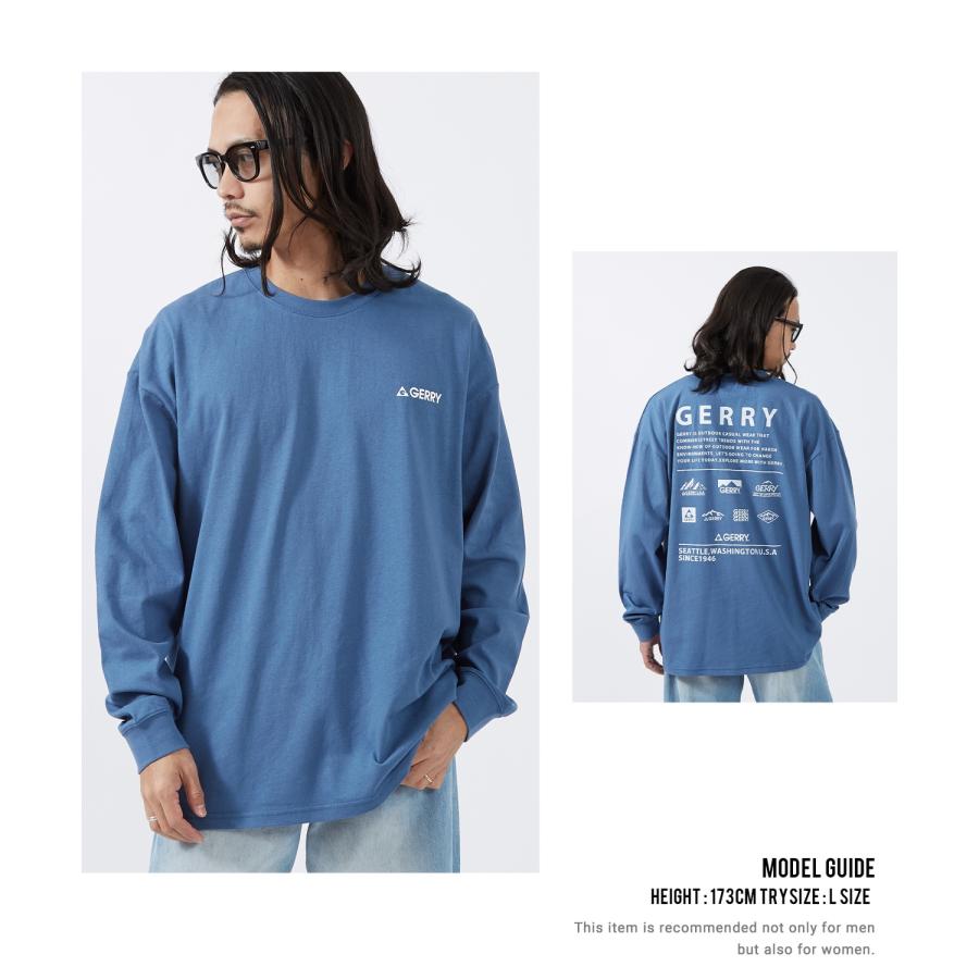 長袖Tシャツ メンズ GERRY ジェリー 別注プリント カットソー マルチロゴ プリント ロンT アウトドア ストリート アメカジ 古着MIX | GERRY | 11