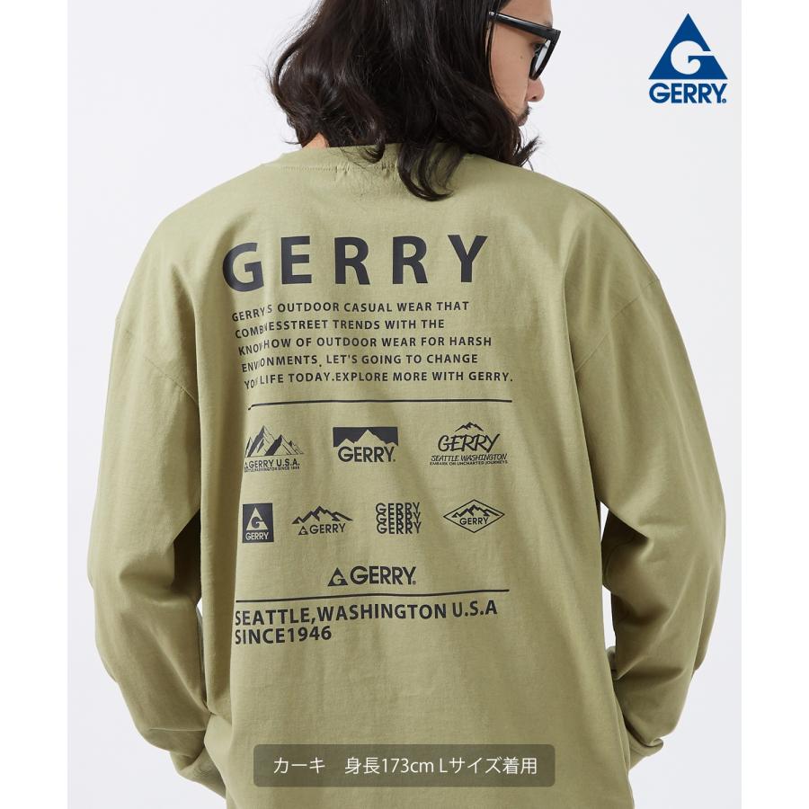 長袖Tシャツ メンズ GERRY ジェリー 別注プリント カットソー マルチロゴ プリント ロンT アウトドア ストリート アメカジ 古着MIX | GERRY | 12