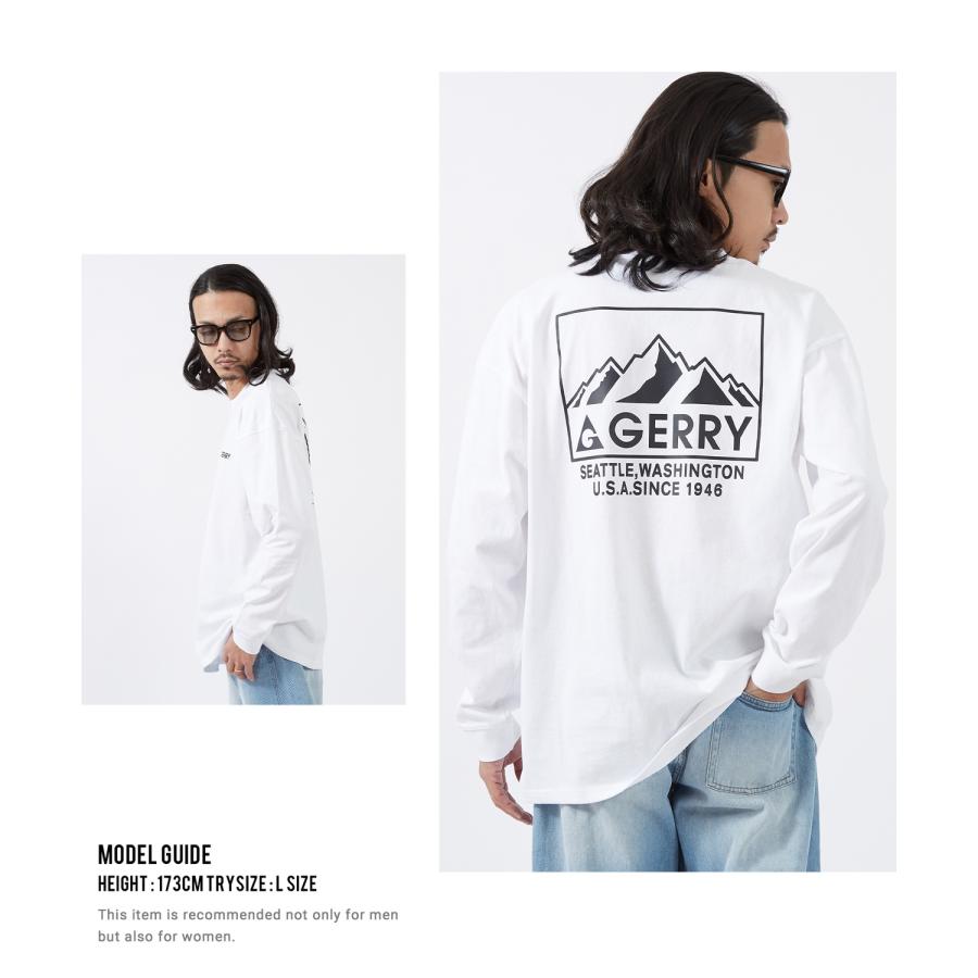 長袖Tシャツ メンズ GERRY ジェリー 別注プリント カットソー マウントロゴ プリント ロンT アウトドア ストリート アメカジ 古着MIX | GERRY | 20