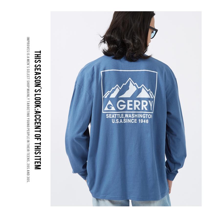 長袖Tシャツ メンズ GERRY ジェリー 別注プリント カットソー マウントロゴ プリント ロンT アウトドア ストリート アメカジ 古着MIX | GERRY | 11