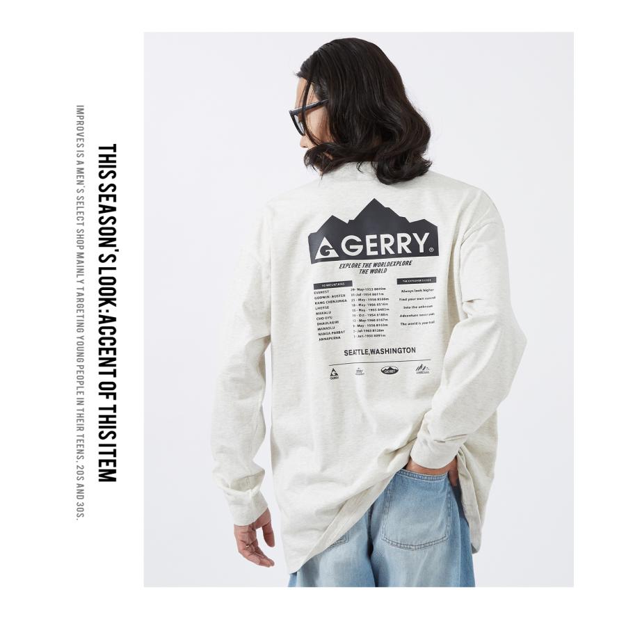 長袖Tシャツ メンズ GERRY ジェリー 別注プリント カットソー マウンテニアリング プリント ロンT アウトドア ストリート アメカジ 古着MIX | GERRY | 17