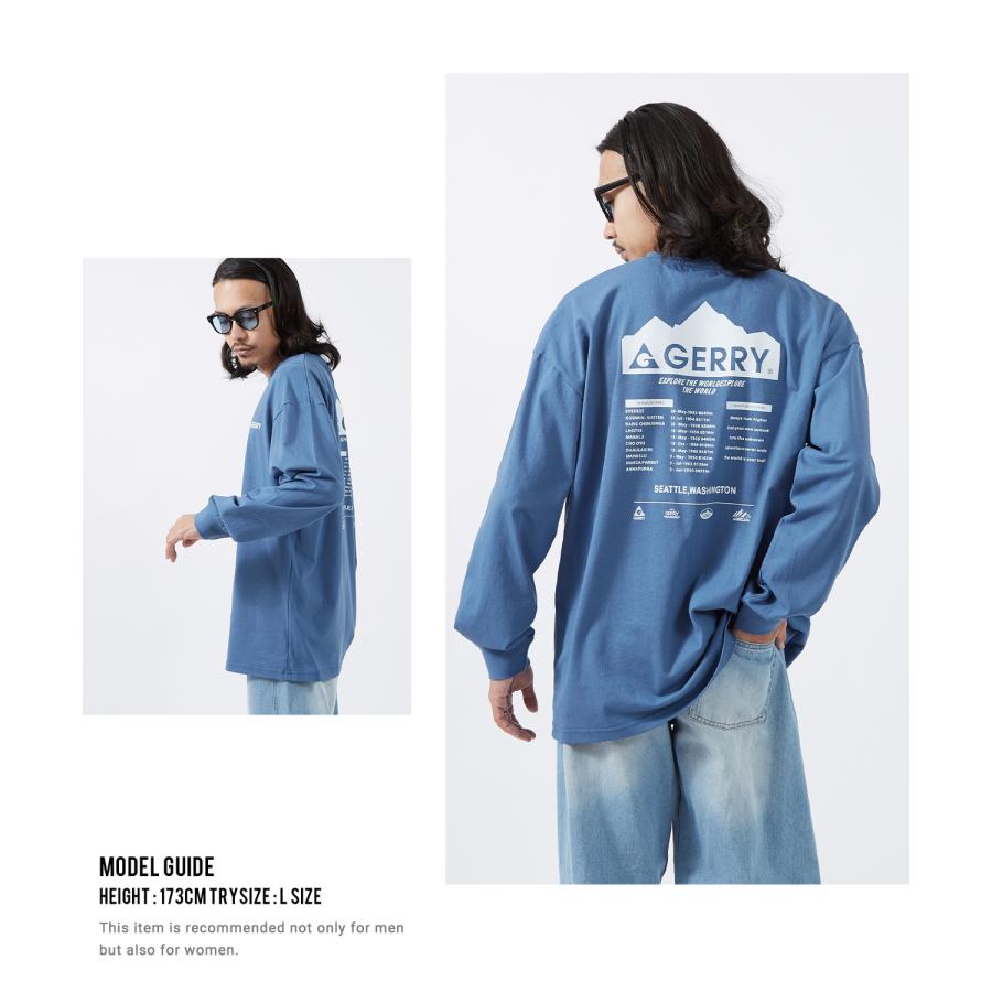 長袖Tシャツ メンズ GERRY ジェリー 別注プリント カットソー マウンテニアリング プリント ロンT アウトドア ストリート アメカジ 古着MIX | GERRY | 11