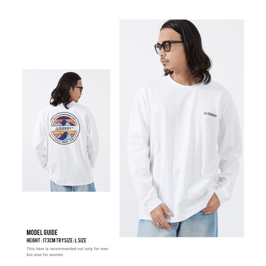 長袖Tシャツ メンズ GERRY ジェリー 別注プリント カットソー サークルロゴ プリント ロンT アウトドア ストリート アメカジ 古着MIX | GERRY | 20