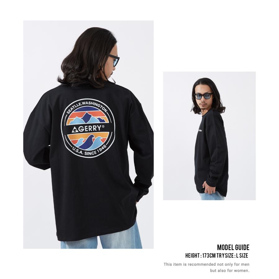 長袖Tシャツ メンズ GERRY ジェリー 別注プリント カットソー サークルロゴ プリント ロンT アウトドア ストリート アメカジ 古着MIX | GERRY | 08